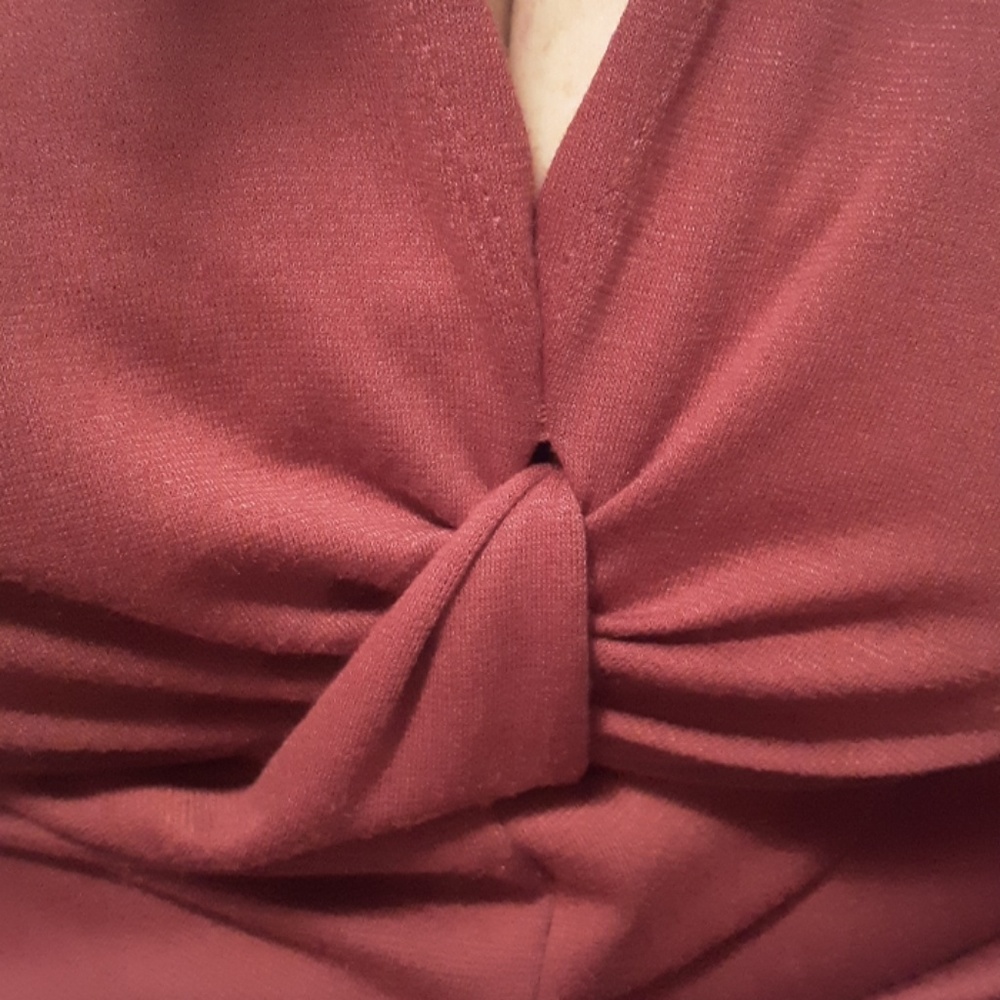 Lane Bryant Maroon Long Sleeve Dress 18/20
